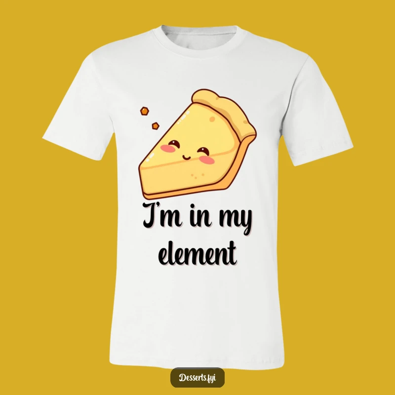 Funny Happy Pie T-Shirt: A Content Slice Sighs with Delight, Great Funny Gift