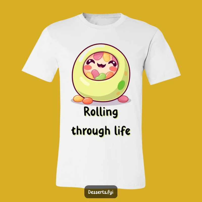 Funny Jelly Bean T-Shirt: Roll Through Life with Sweet Style