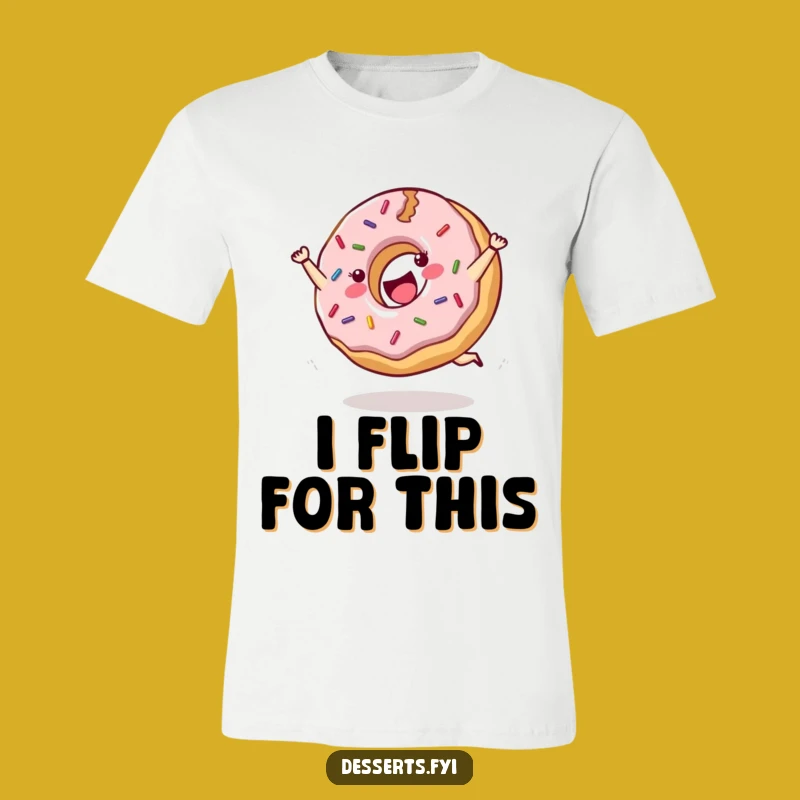 Funny Cartwheeling Donut Shirt: Wear Your Sprinkled Joyful Spirit