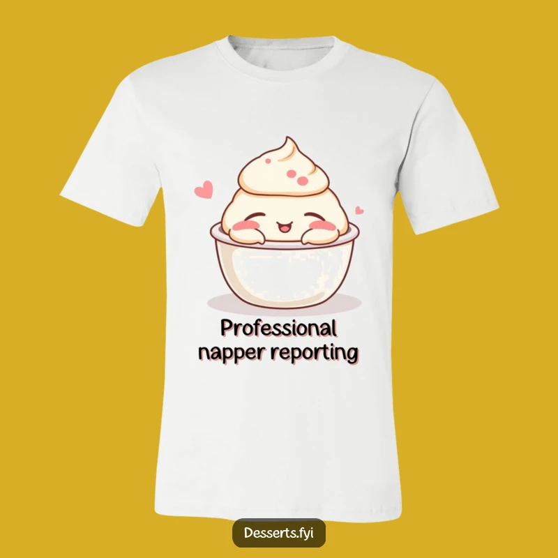Funny Pudding Cup Nap T-Shirt: Wear Your Love for Sleep and Laughter