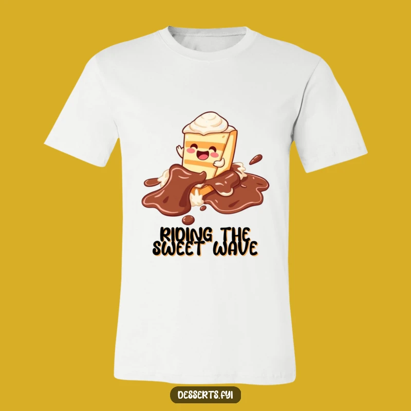 Funny Joyful Cake T-Shirt: Chocolate River Slide Tee - Perfect Funny Gift