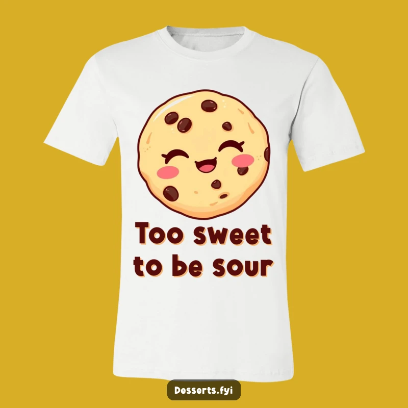 Funny Winking Cookie T-Shirt: Hilarious Playful Design for Sweet Personality Gift