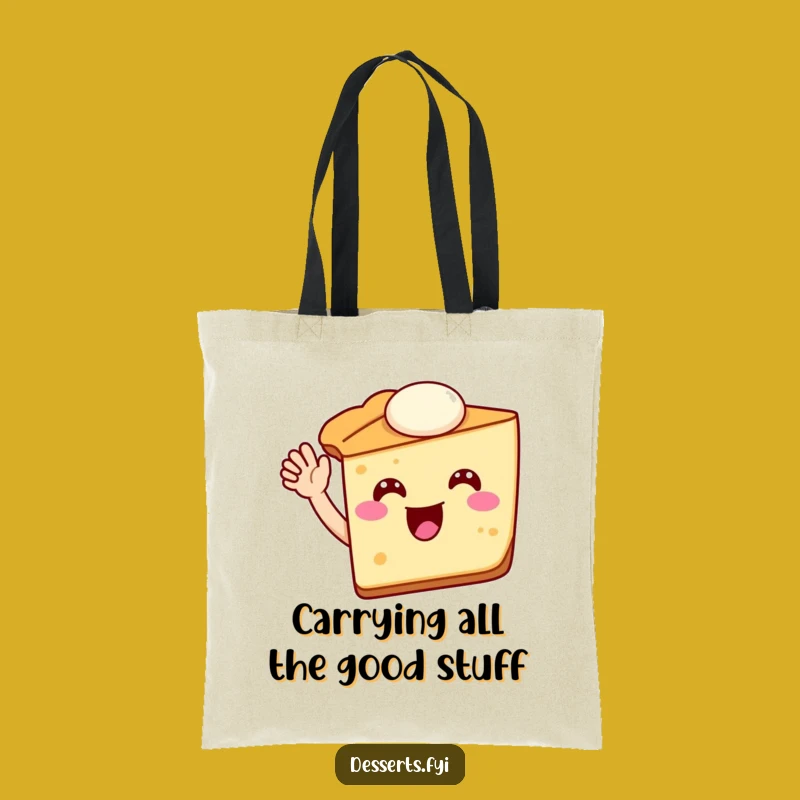 Funny Pie Slice Tote Bag: Carry Your Day with Sweet Merriment