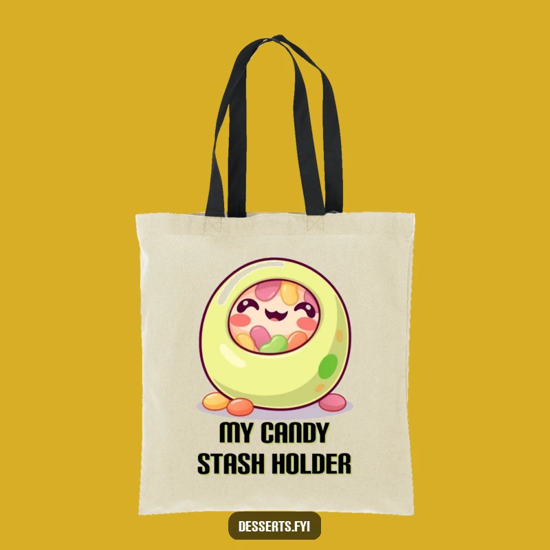 Funny Jelly Bean Tote Bag: Carry Your Day with Sweet Fun