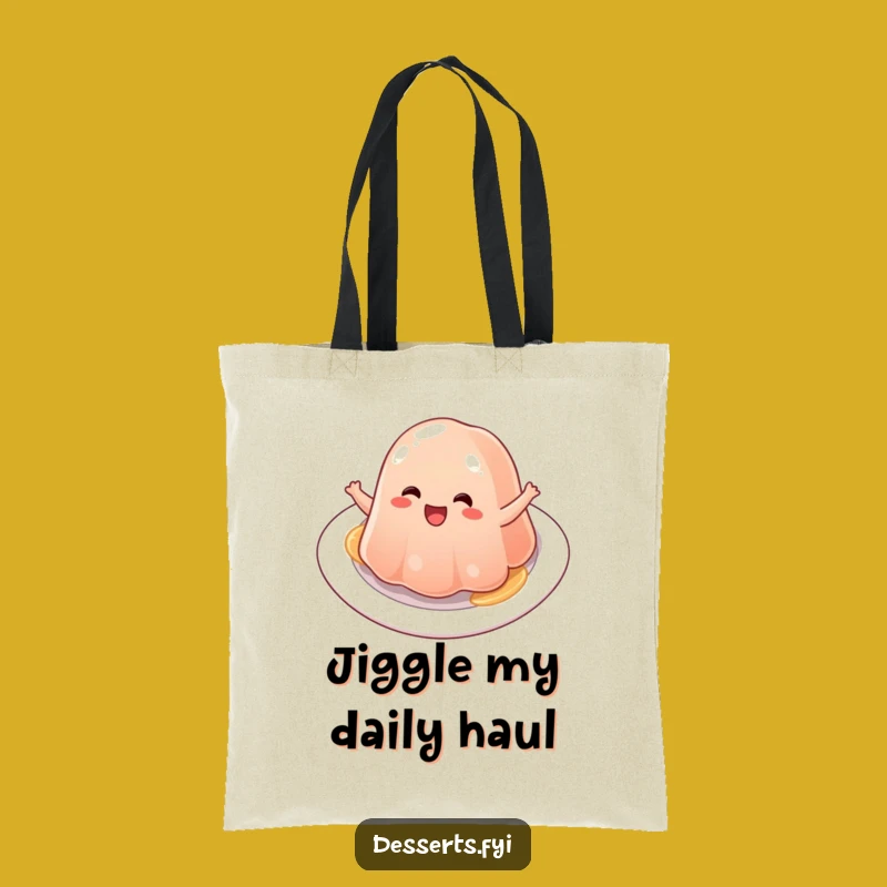 Funny Wobbly Jelly Tote Bag: Playful Bounce Carry-All - Great Funny Gift